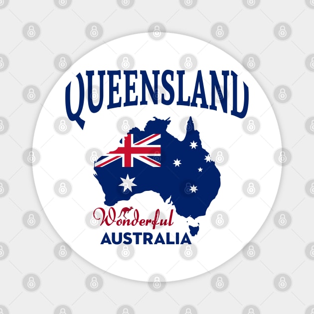 Queensland | Wonderful Australia Magnet by VISUALUV